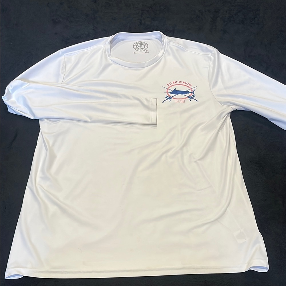 White Long Sleeve UPF sun protection shirt